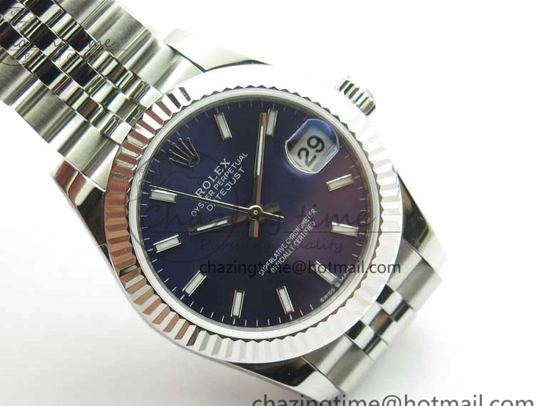 Best SS Blue Dial Marker Jubilee BP 31mm Maker Datejust 278271 Bracelet on Sticks Edition 0827